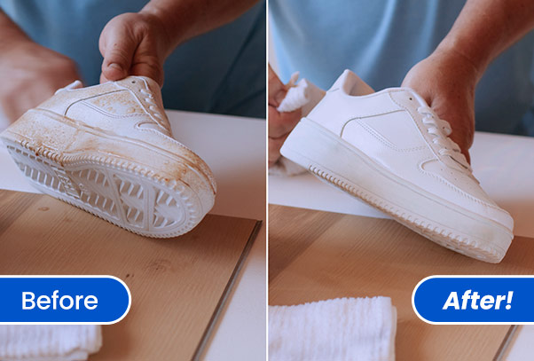 Before and after using Wowee™ Cleaner