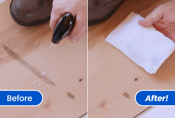 Before and after using Wowee™ Cleaner