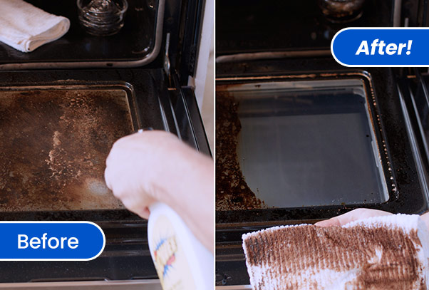 Before and after using Wowee™ Cleaner