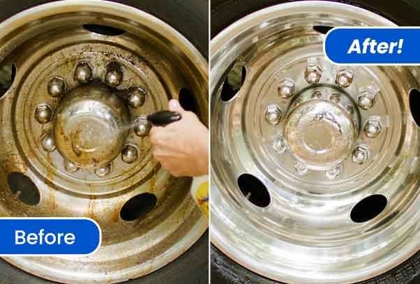 Before and after using Wowee™ Cleaner
