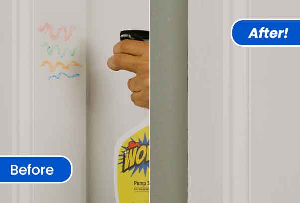 Before and after using Wowee™ Cleaner