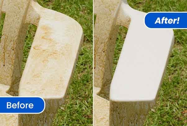 Before and after using Wowee™ Cleaner